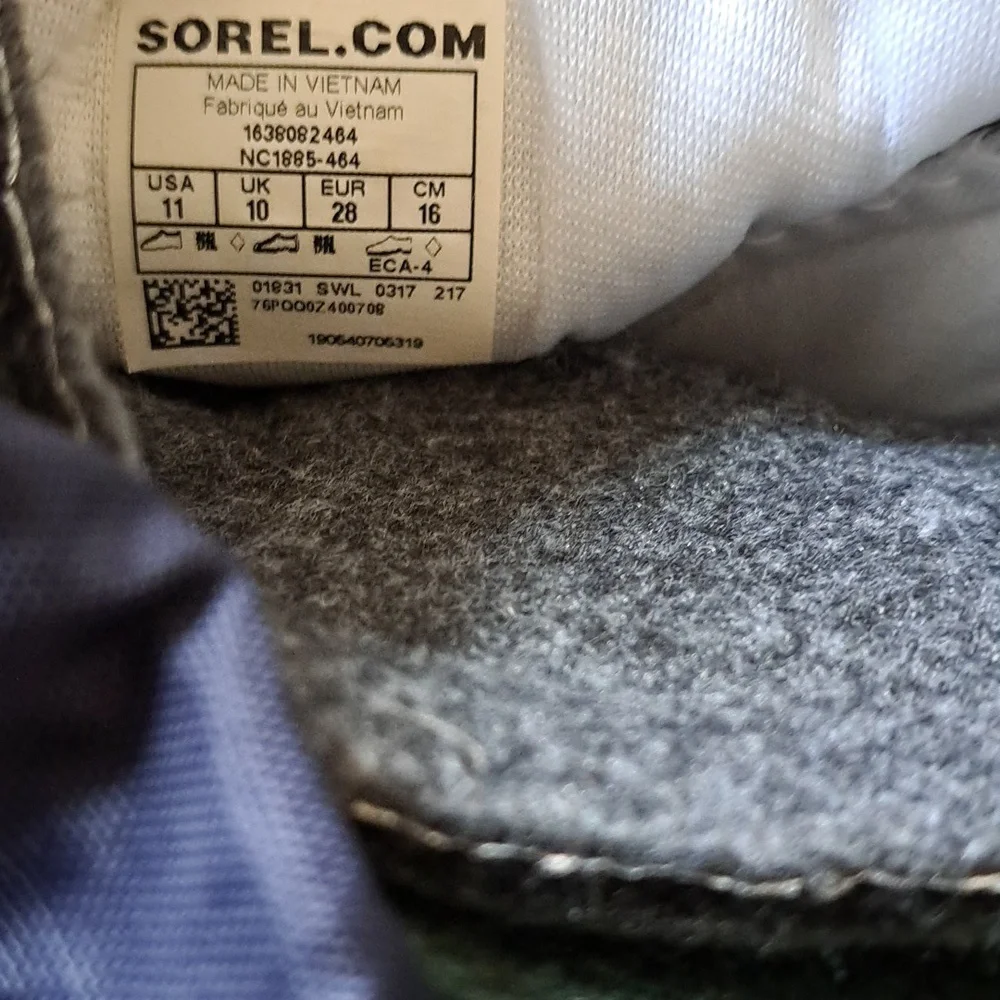 Sorel Youth Snow‎ Flurry Navy/Black Winter Waterproof/Insulated Boots 11